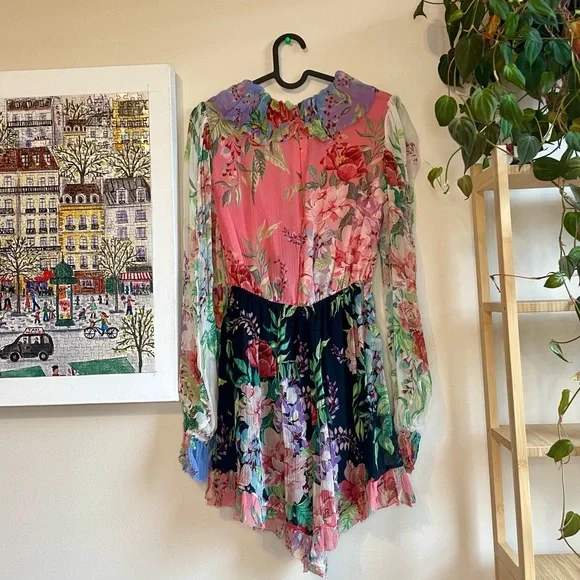 Zimmermann Bellitude Flutter Playsuit in Spliced size 0 - Picture 6 of 12